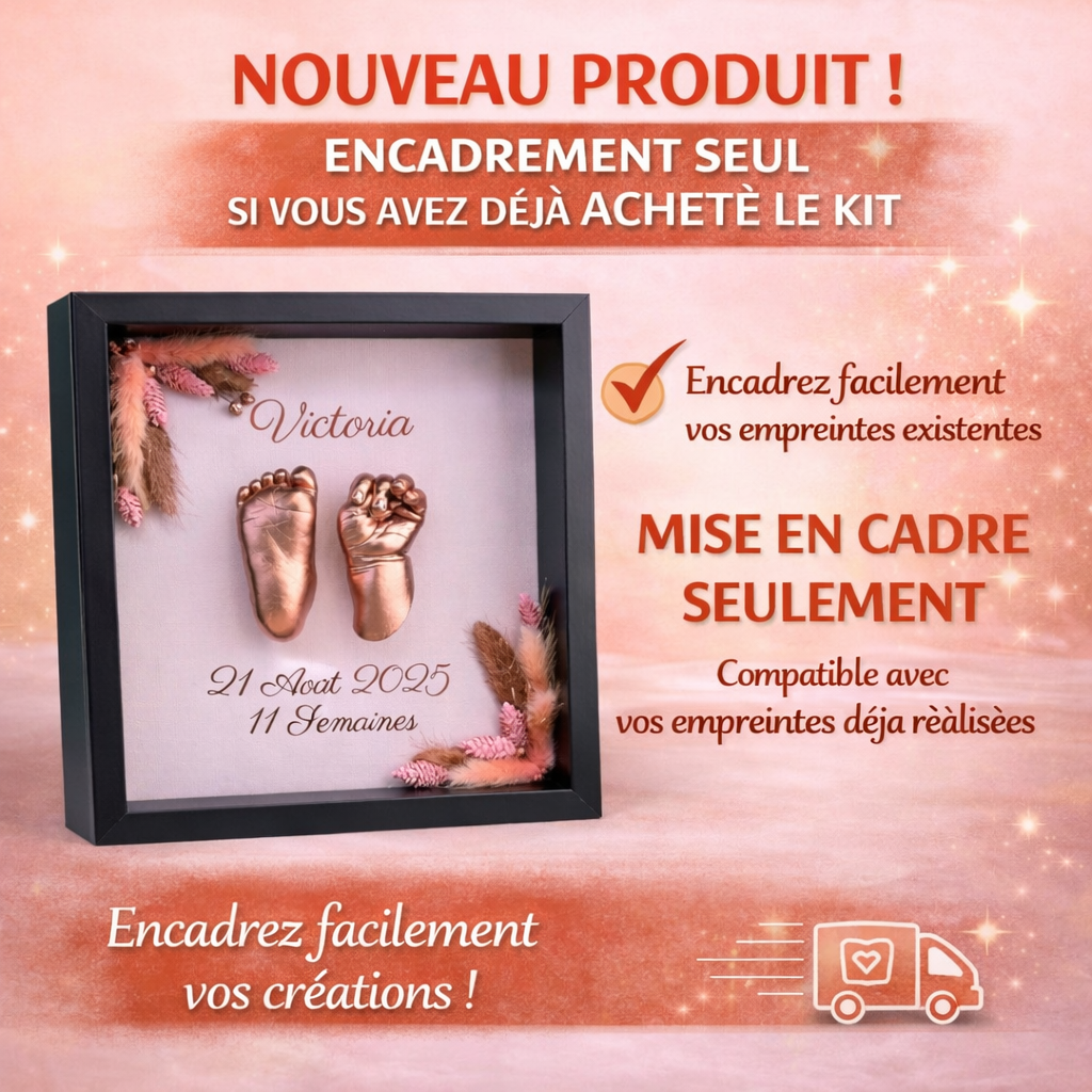 Encadrement personnalisé - Souvenir sur mesure (2 empreintes)